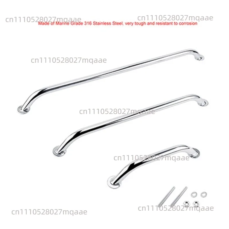 for SS 316 Grab Handle Door Handrail Grip Rail Grab Bar Handle with bolt Boat Hatch Yacht Marine Bathroom Hardware