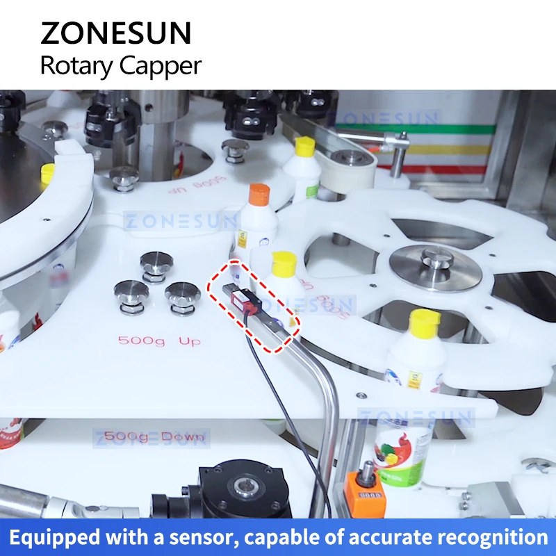 Zonesun mesin Capping kecepatan tinggi, mesin Capping sekrup otomatis, ZS-XG440Q