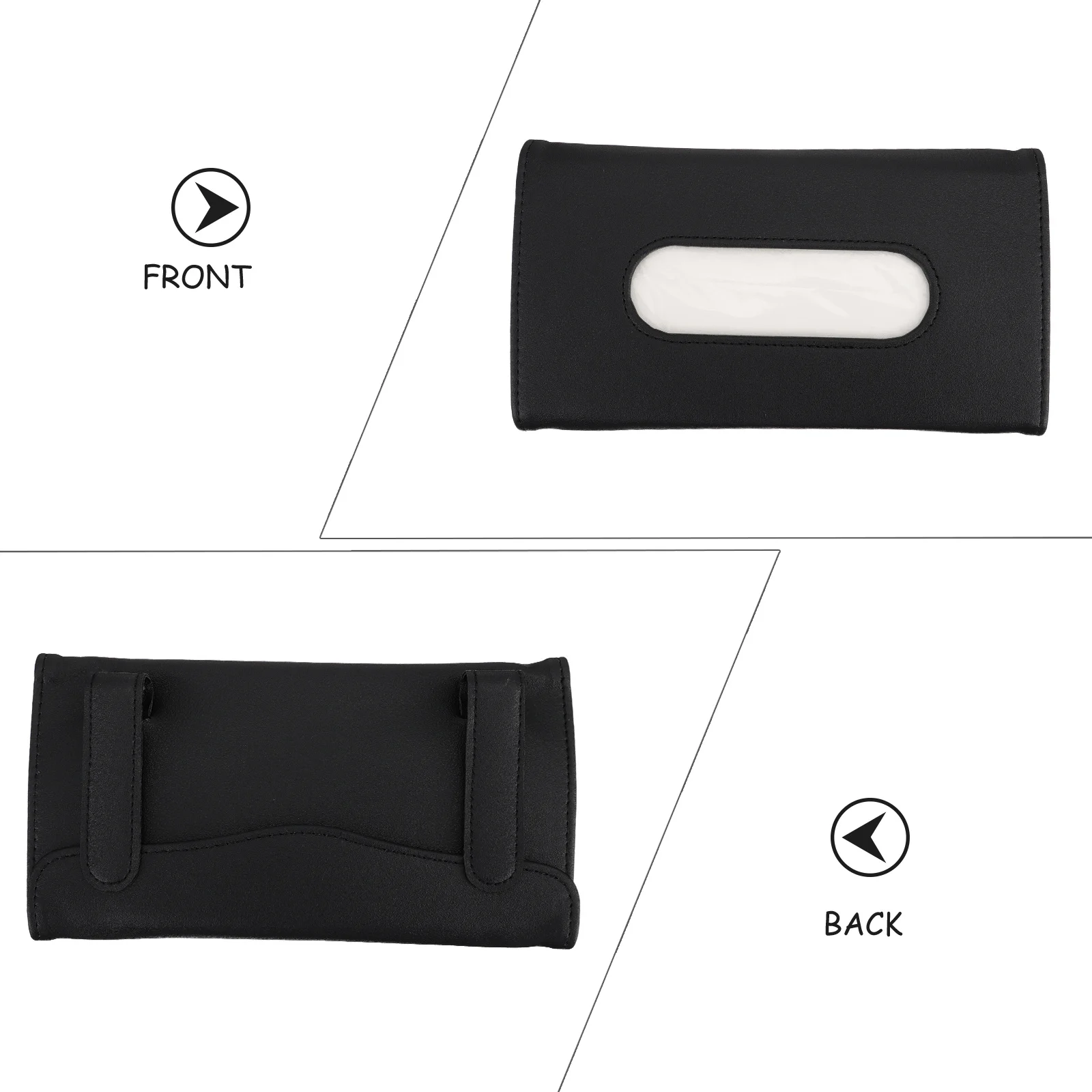 

1Pcs Tissue Holder for Car Stylish Car Napkin Holder Secure Sun Visor Towel Box Easy Access Hanging Tissue Case for Auto