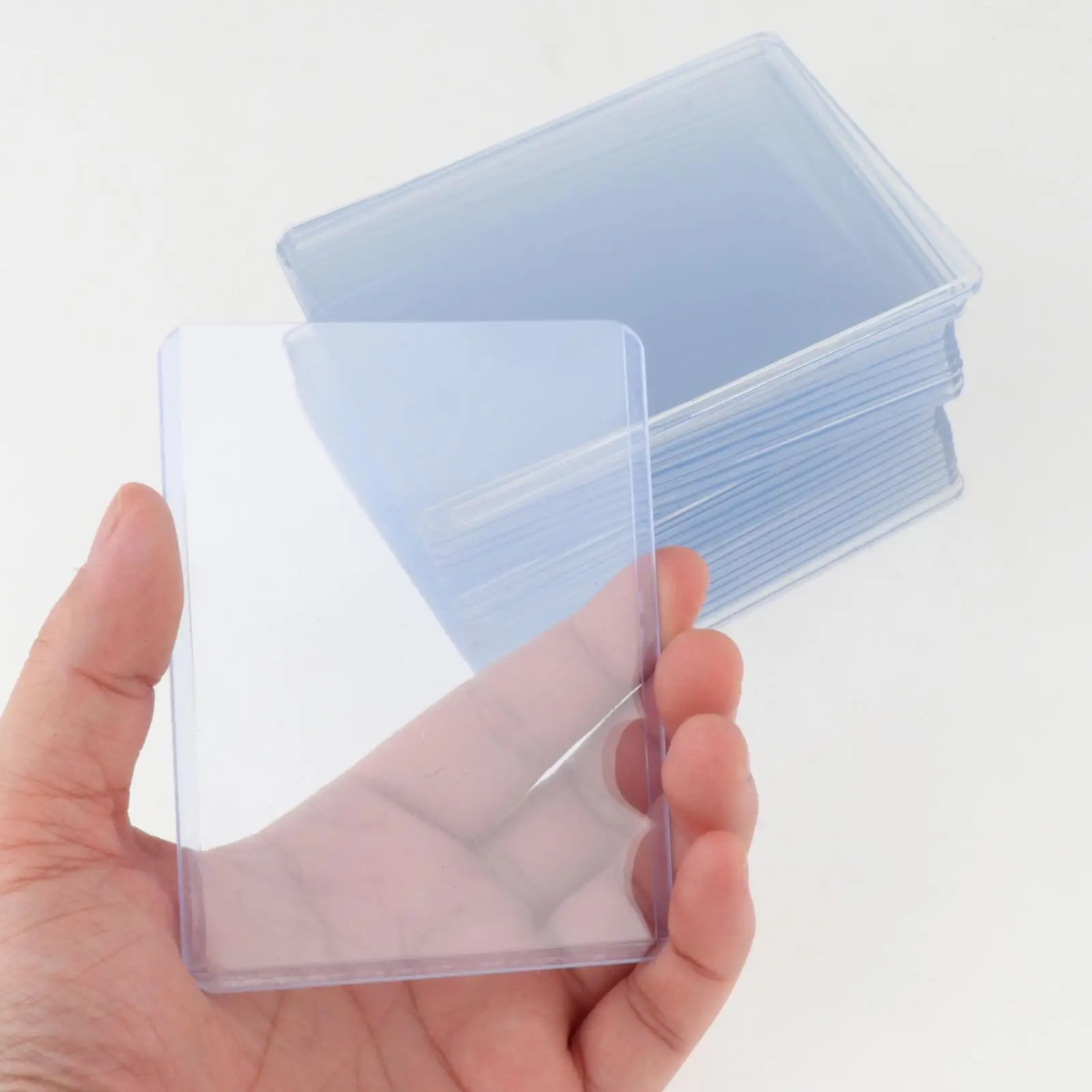 25x Clear Card Sleeves for Trading Card Practical Card Protectors Card Holder for Transportation Sports Cards Pro Collectors