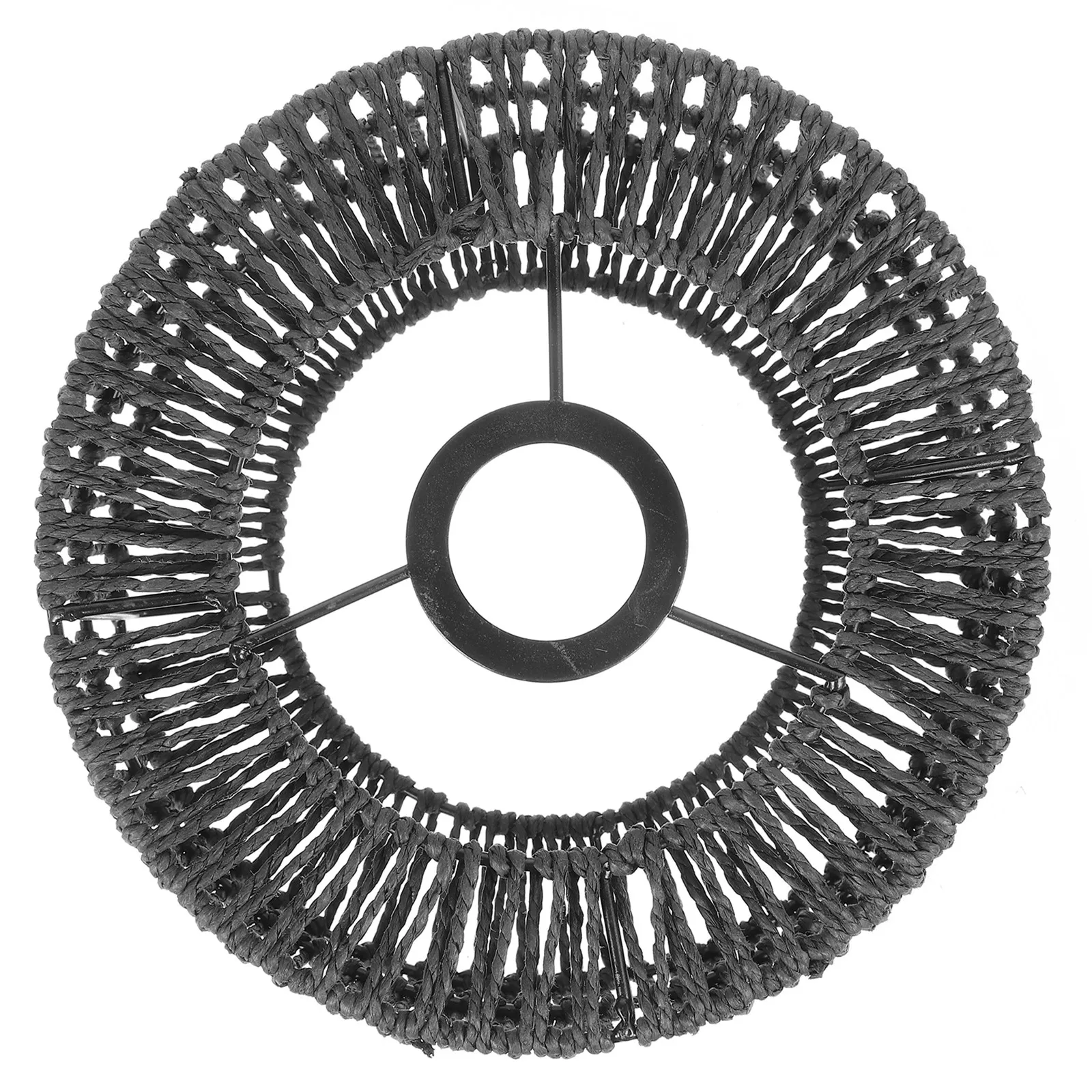 

Плетеный абажур из соломенной веревки размера S для потолочного светильника, винтажный стиль, декор для внутреннего освещения