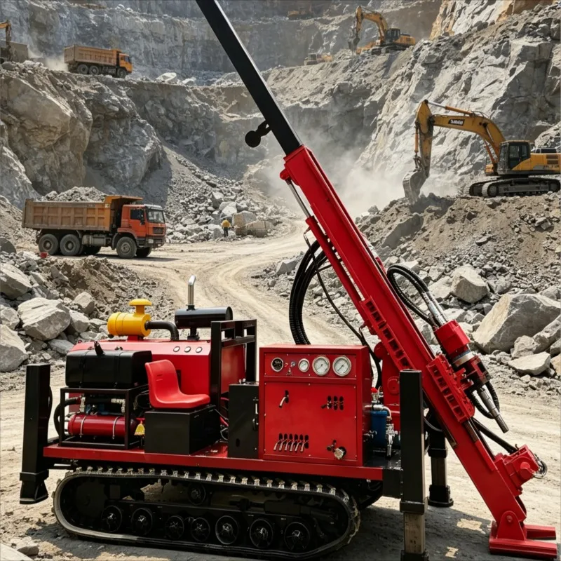 Hydraulic Borehole Drill Hydraulic Crawler Drill forGeological Exploration Water Well Drilling Core Sampling Hydraulic Drill Rig