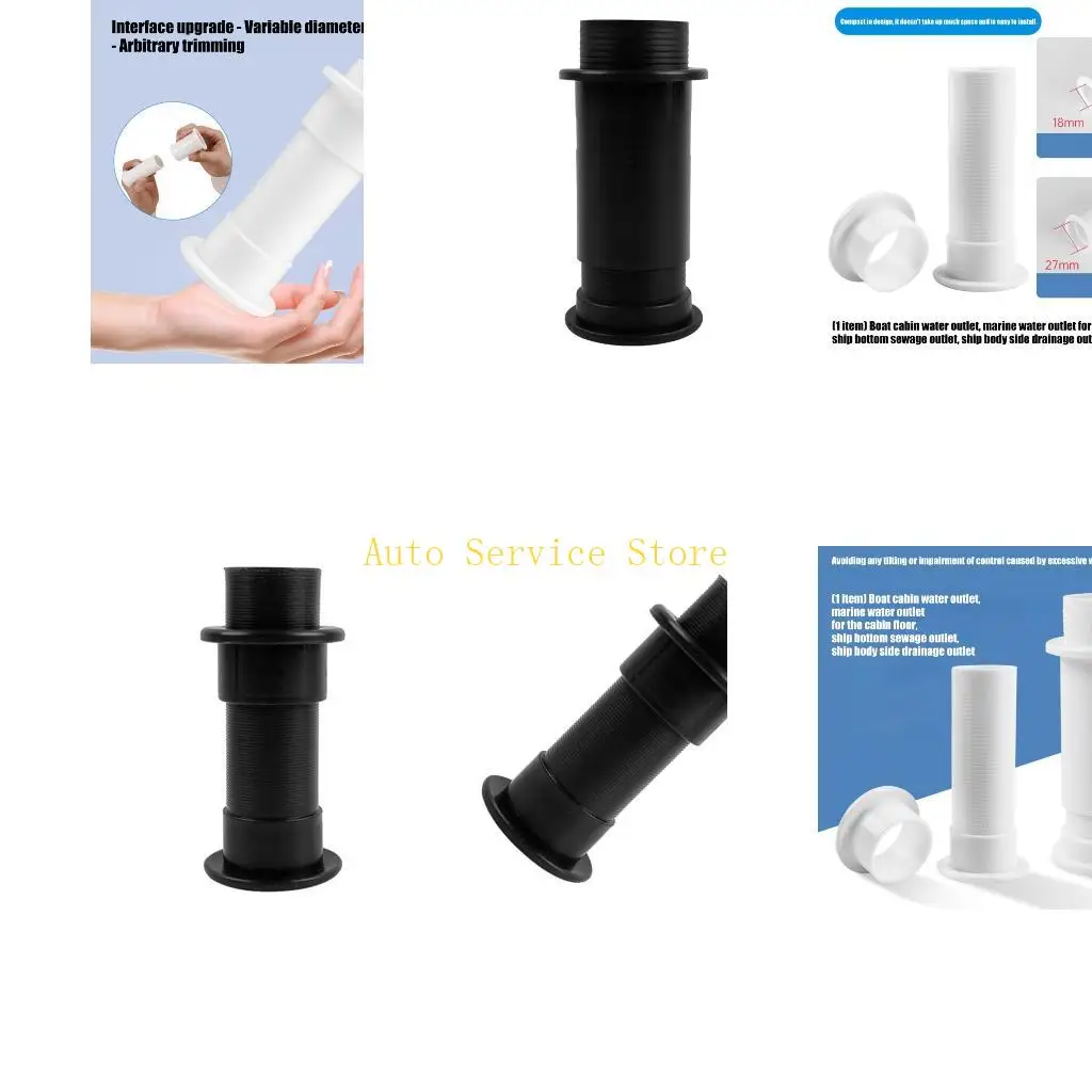

462A High Strength ABS Marine Through Hull Drain Outlet Fitting For Yacht Cabin Bilge Water Removal And Control