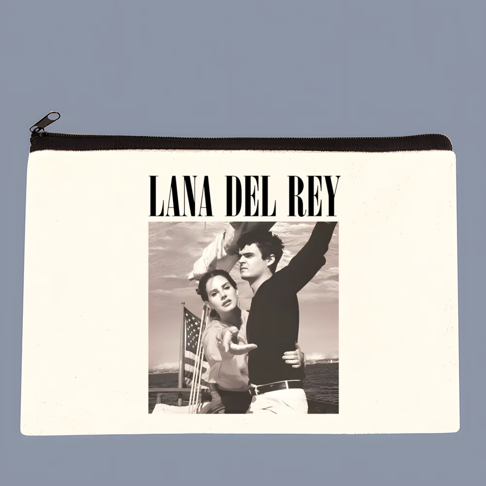 

Косметичка-кошелек Lana Del Rey на молнии из холщовой ткани для путешествий, парфюмерии, помады, подарок для вязальщиц