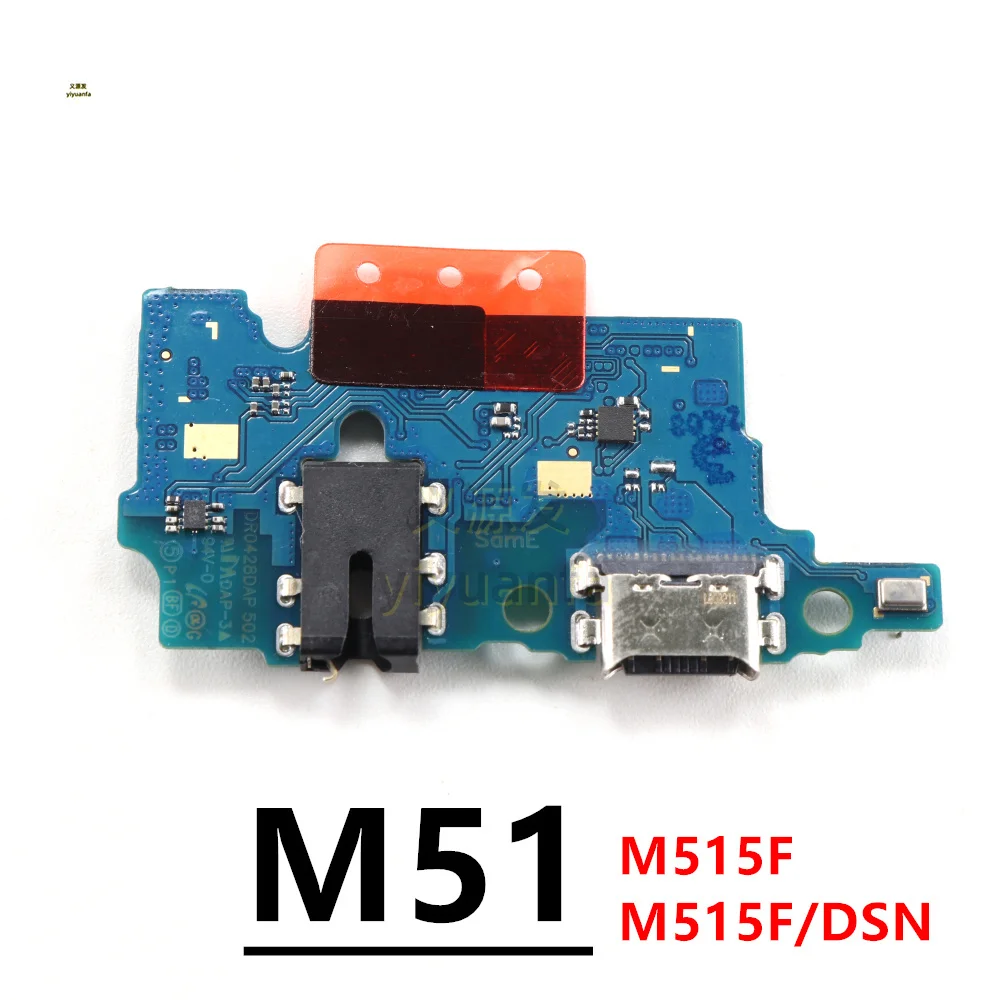 For Samsung Galaxy M51 SM-M515F M515F/DSN USB Type-C Charging Dock Port Board Connector Main Motherboard Flex Cable