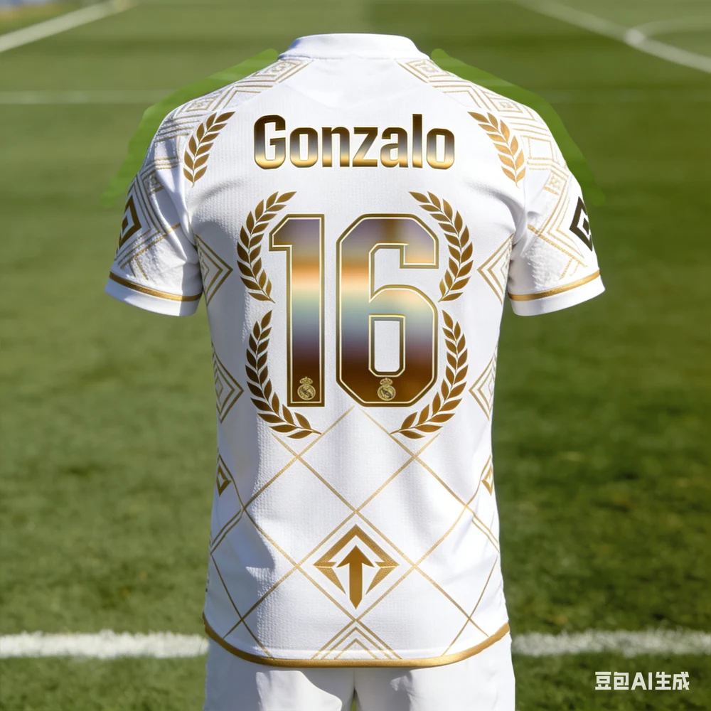 Gonzalo # Camiseta de Fútbol Edición Especial Generada por IA 2026, Camiseta Deportiva de Manga Corta Transpirable de Secado Rápido para Hombre