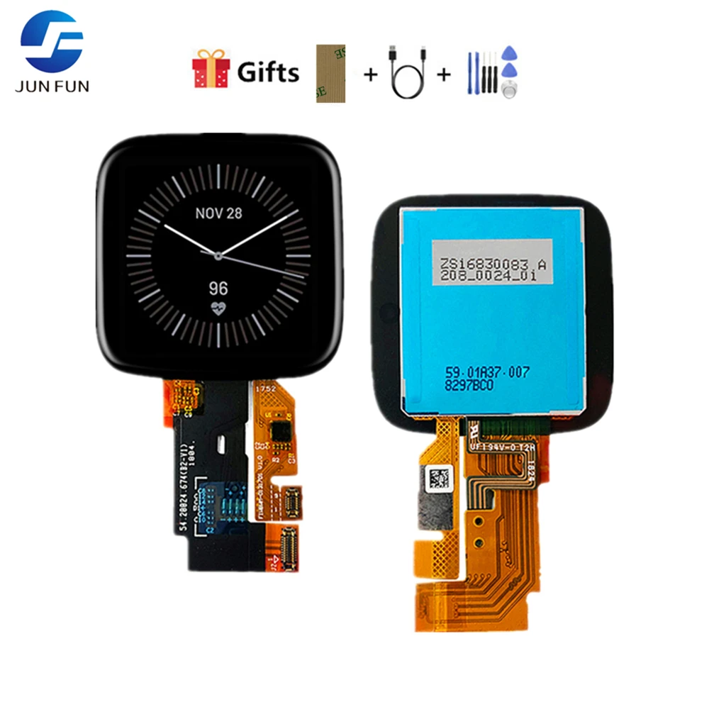 

5Pcs/lot For Fitbit Versa Smartwatch FB504 FB505smart sports watch LCD screen + touch screen, For Fitbit Versa FB504 FB505 LCD