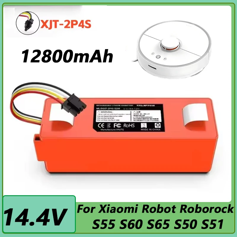 Promotional Original Replacement Battery BRR-2P4S-5200D For XIAOMI 1S 1ST Roborock SDJQR01RR Sweeping Mopping Robot Vacuum Cle