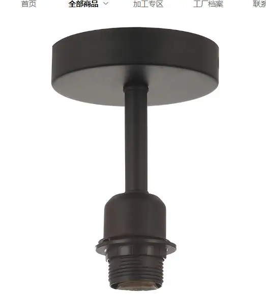 

Durable Metal E27 Threaded Ceiling Light Socket Lamp Holder Bulb Base For Diy Home Lighting Fixtures Easy Install Garage Kitchen