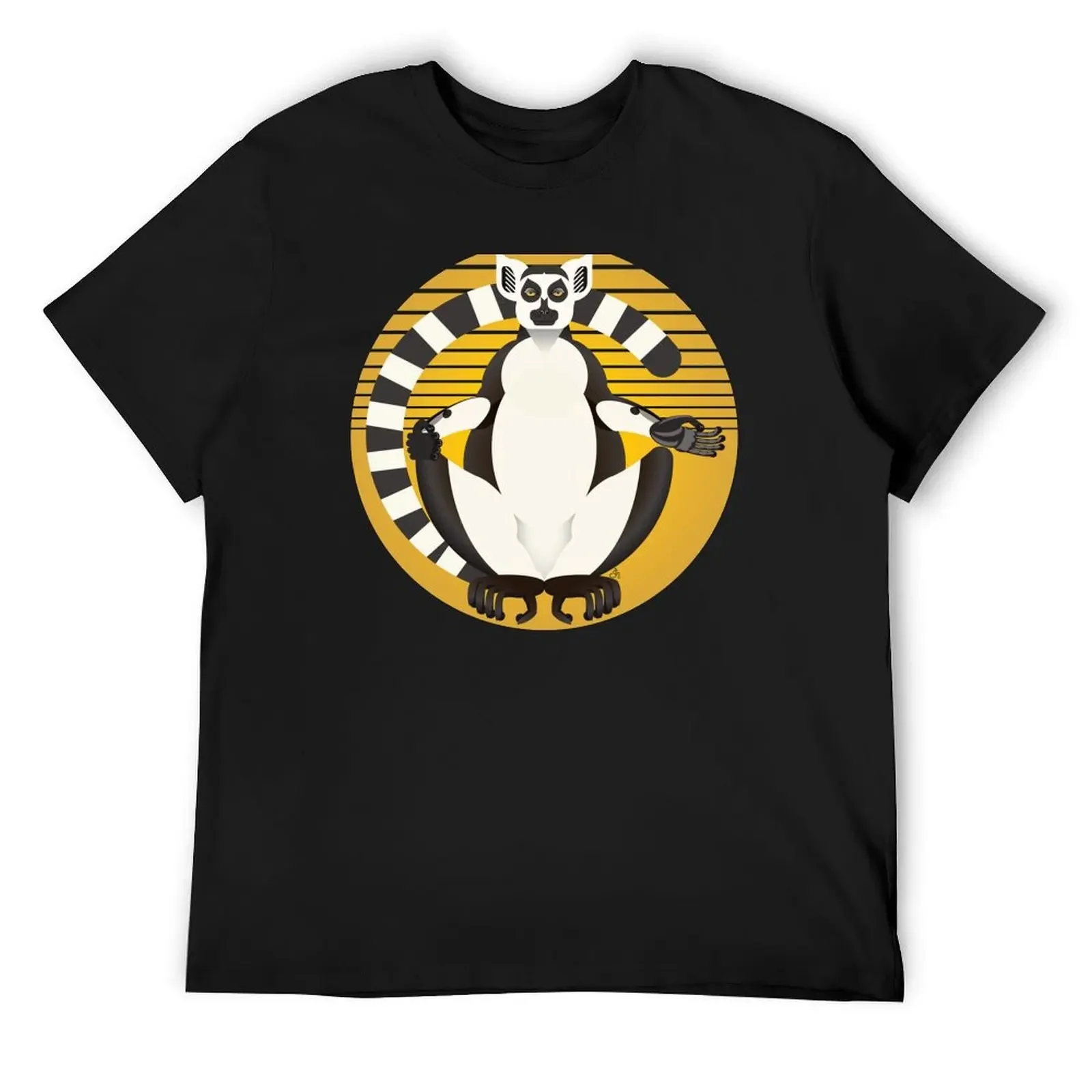 

Feeling Zen Lemur T-Shirt quick-drying animal prinfor boys black t shirts for men