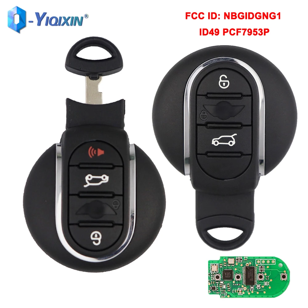 

YIQIXIN ID49 PCF7953P Car Key Remote Keyless For BMW Mini Cooper Countryman Clubman Paceman F55 F56 2015 2016 2017 2018 433MHz