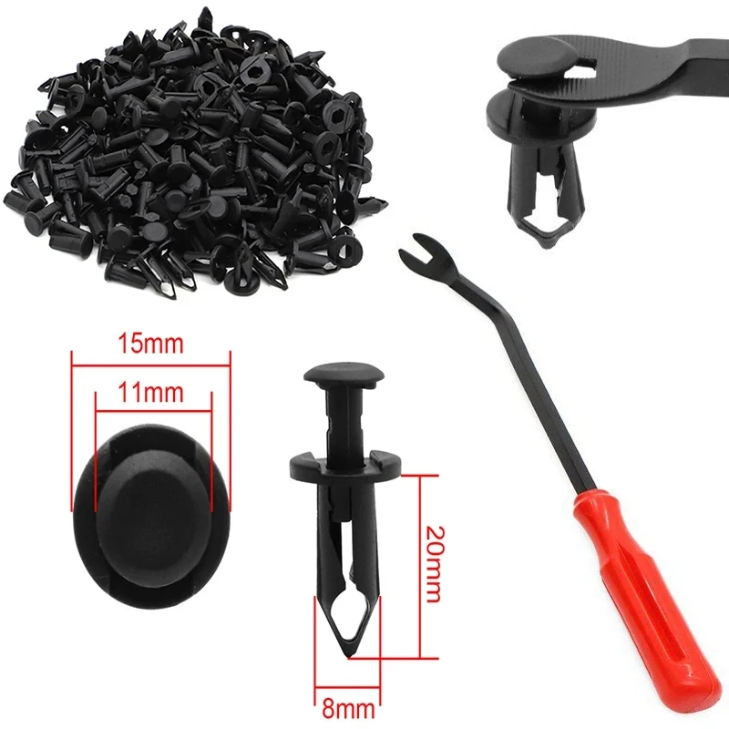 Para honda trx 400 ex 400ex 300ex trx450r para polaris sportsman rzr ranger com ferramenta de remoção fixador 8mm clipes pára-lamas rebites corpo