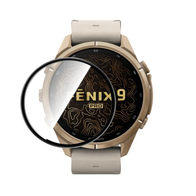 1-3Pcs Screen Prtoector For Garmin Fenix 9 Pro 47mm 43mm 51mm Watch Cover 3D Curved End Full Coverage Film Fenix9Pro Accessories