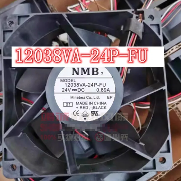 

NMB 12038VA-24P-FU DC 24V 0.89A 120x120x38mm 4-Wire Server Cooling Fan