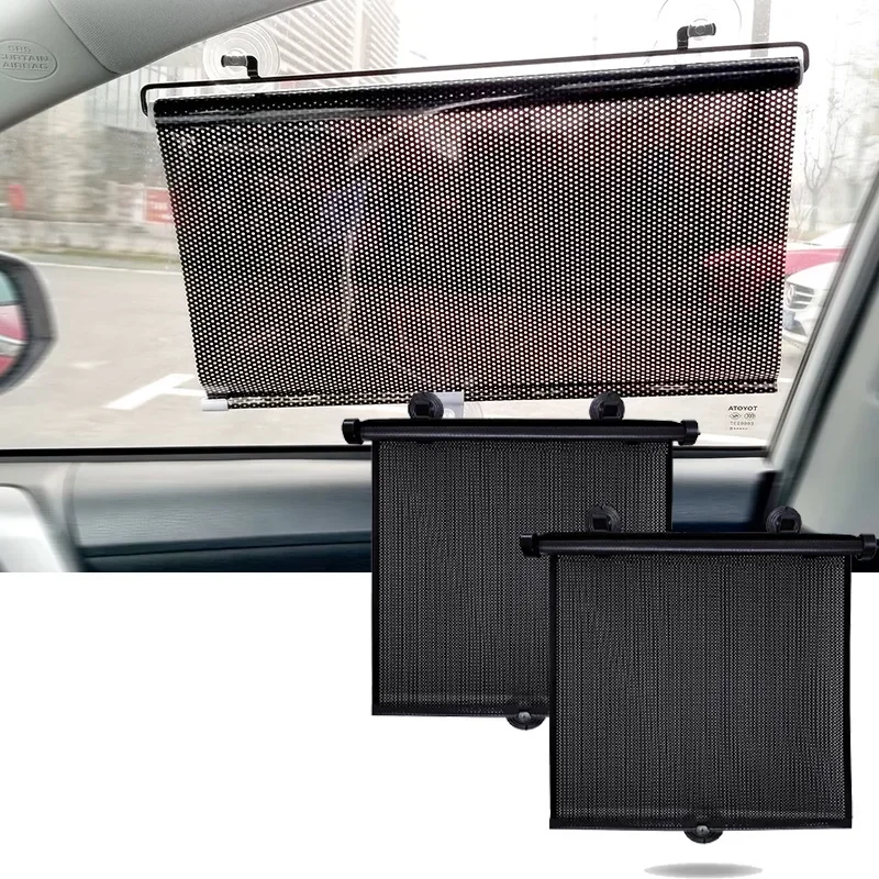 Automobile Summer Heat Insulation Roller Shutter Garden  Sunshade Pergola 40 x 125 Mesh Point Household Glass Sunshade Shade Car