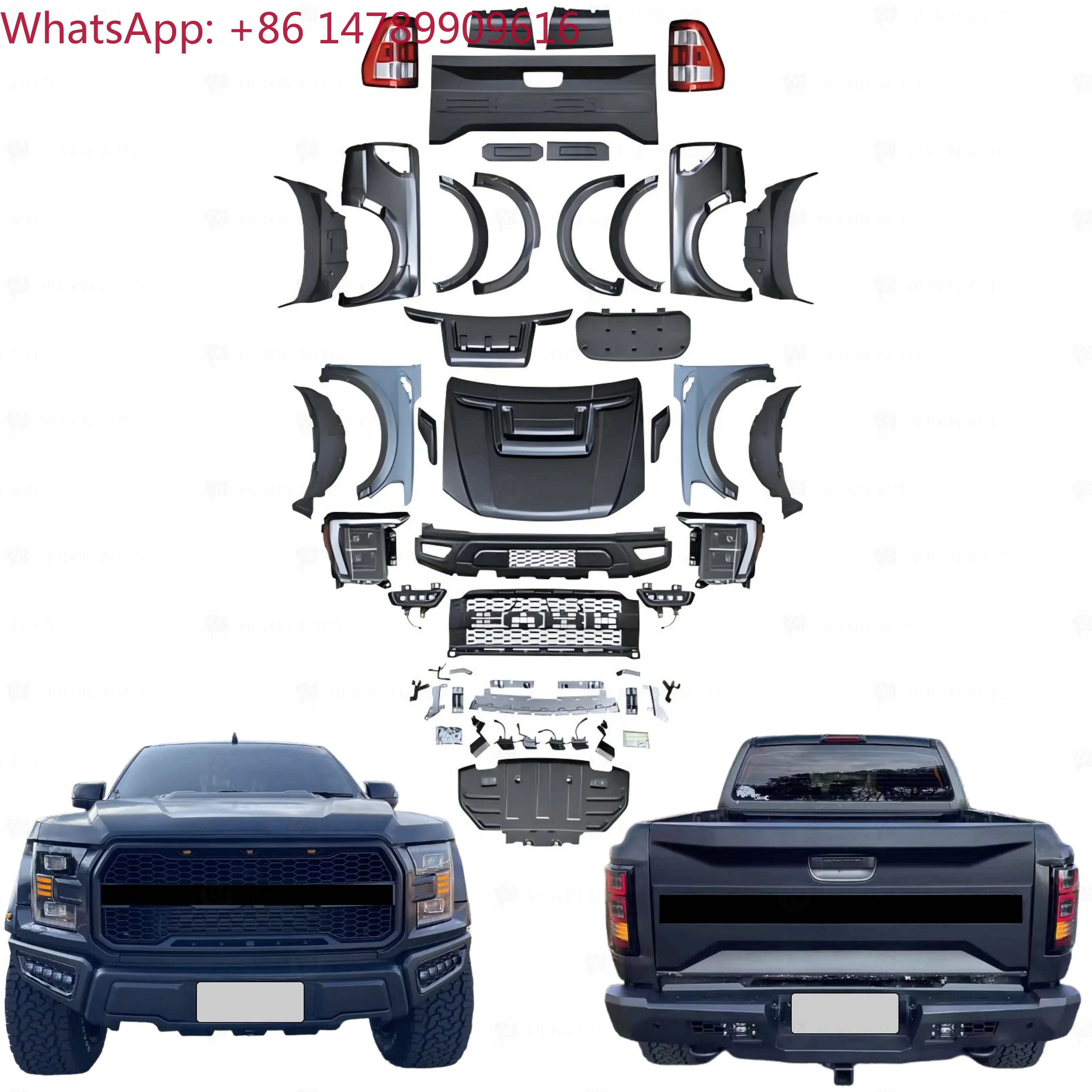Car Body Kit For Old-to-new ConversionConversion Kit For 2012-2021 Ranger T6 T7 T8 Facelift To F-150 Raptor Style Bodykit Car Ex