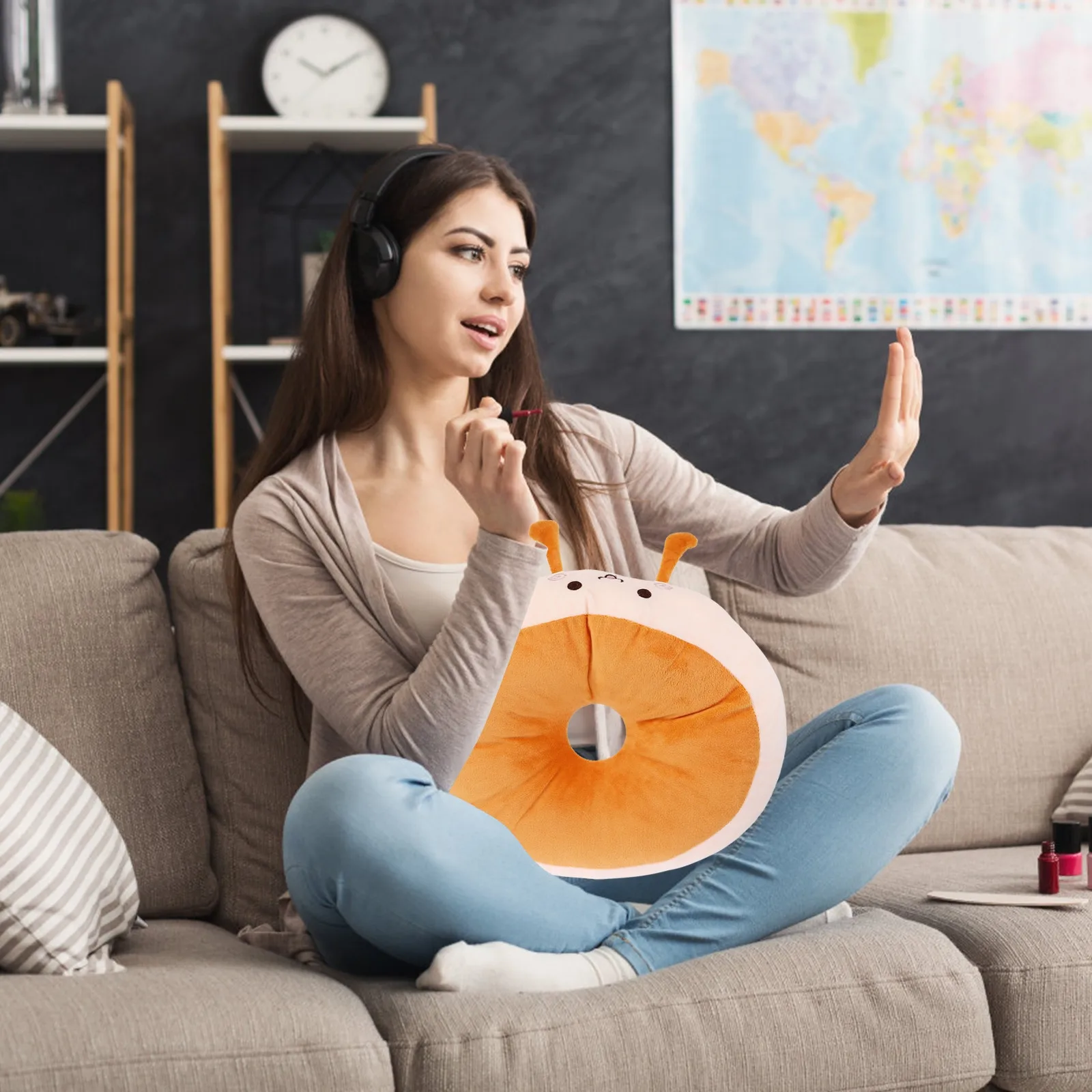 

Круглый напольный коврик-подушка премиум-класса, утолщенный, комфортный, для дома, офиса, общежития, декора окна, креативная мягкая подушка для сидения