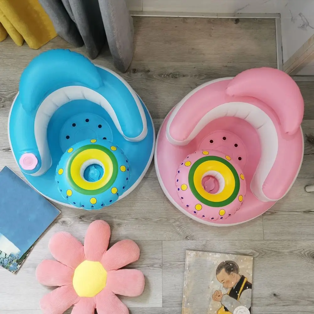 

Cartoon Inflatable Baby Sofa Self-Inflatable Music Feature Infant Inflatable Seating Chair Portable Space-saving