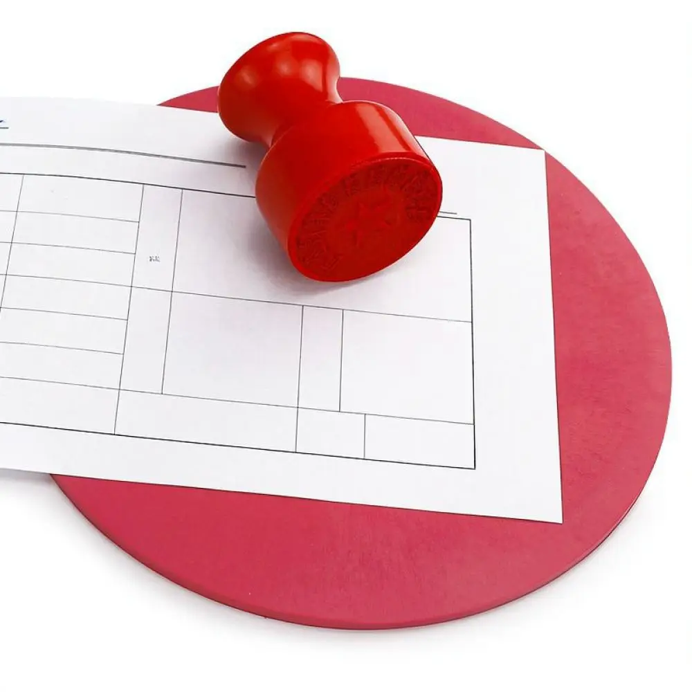 For HLISON Thickened Sponge Stamp Mat Rubber Cushion Office Finance Stationery Seal Support Base Clear Imprint Assistant