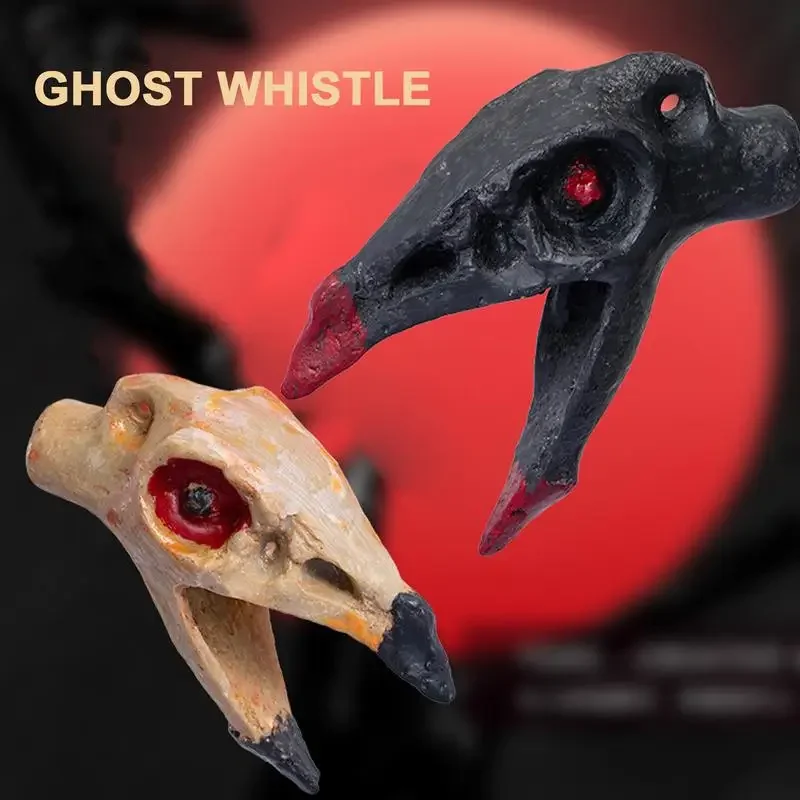 Aztec Death Whistle with Strange Sound Crow Beak Death Whistle Death Loud Ornament Party Noise Prop Pendant Accessories Gifts