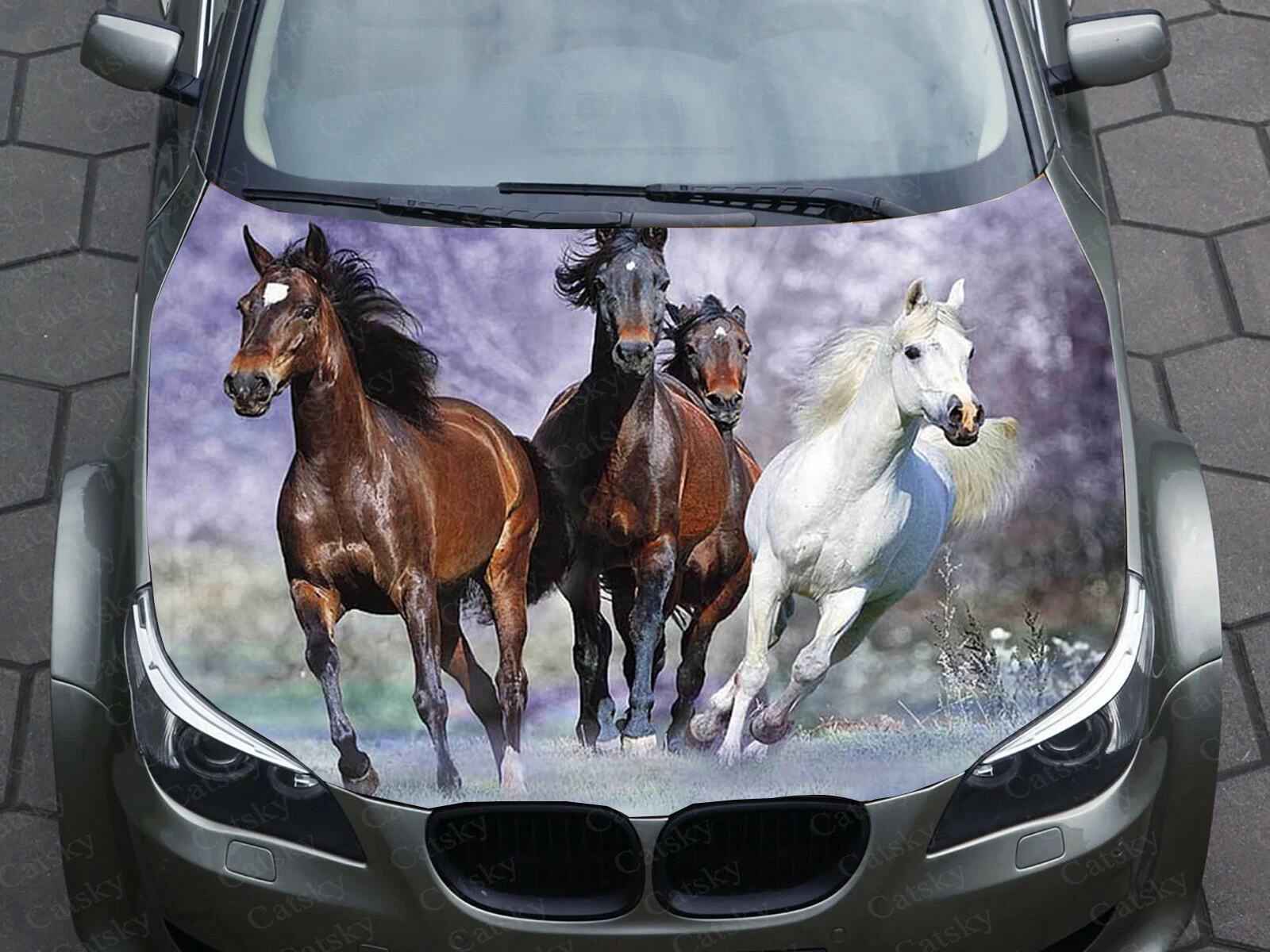 

horse car stickers in graphics vinyl decals hood patterns packaging decals with custom DIY engine color animal car decals