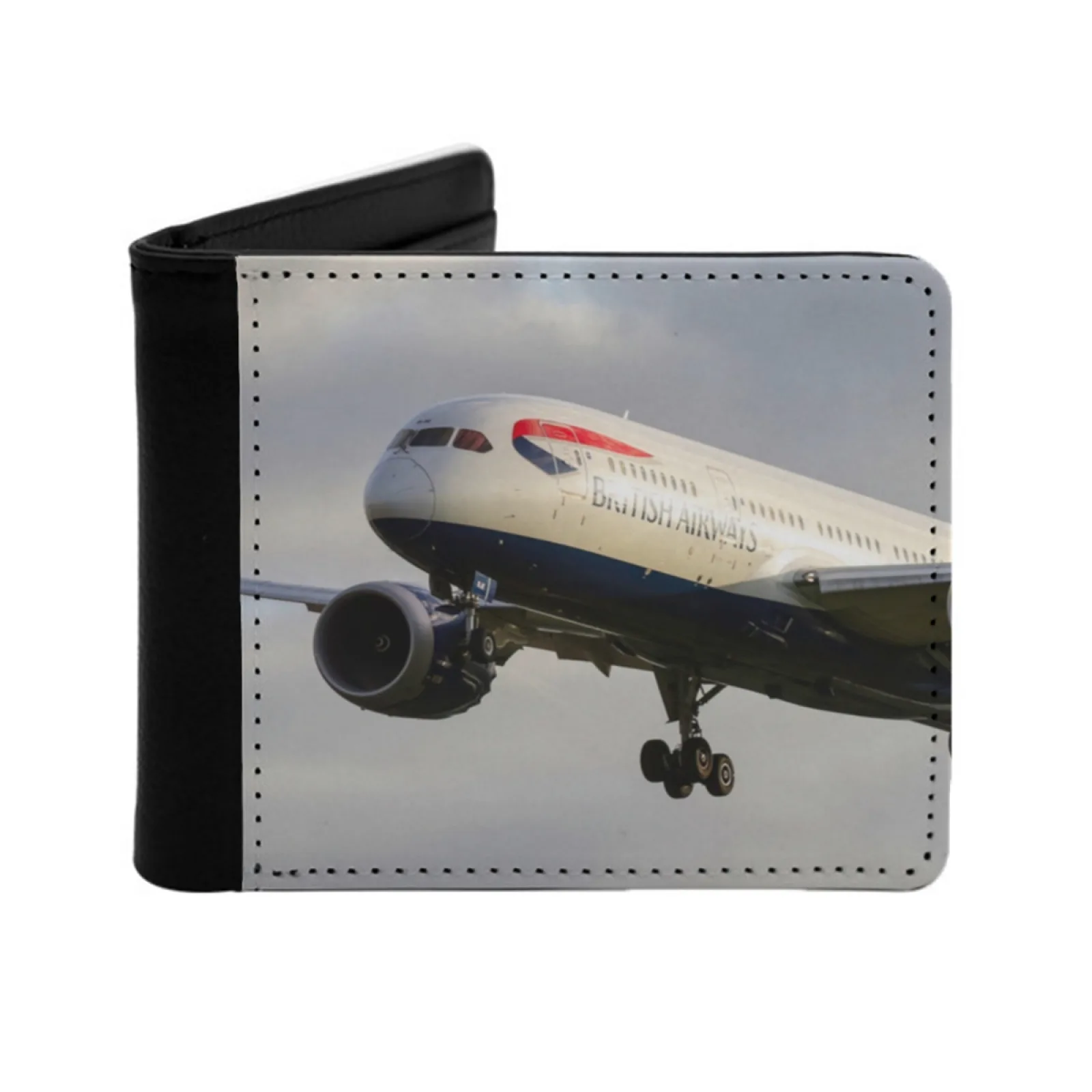 

British Airways Boeing B787 8, новый мужской кошелек Dreamliner, короткий модный кошелек из искусственной кожи, кошелек с несколькими картами, британские Airways