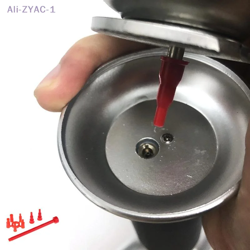{ZYAC-1} 1 مجموعة محول بلاستيكي لملء الغاز تحويل خزان الكاسيت إلى خزان قابل للنفخ رأس البيوتان القابل لإعادة الاستخدام لمسدس الرش #2