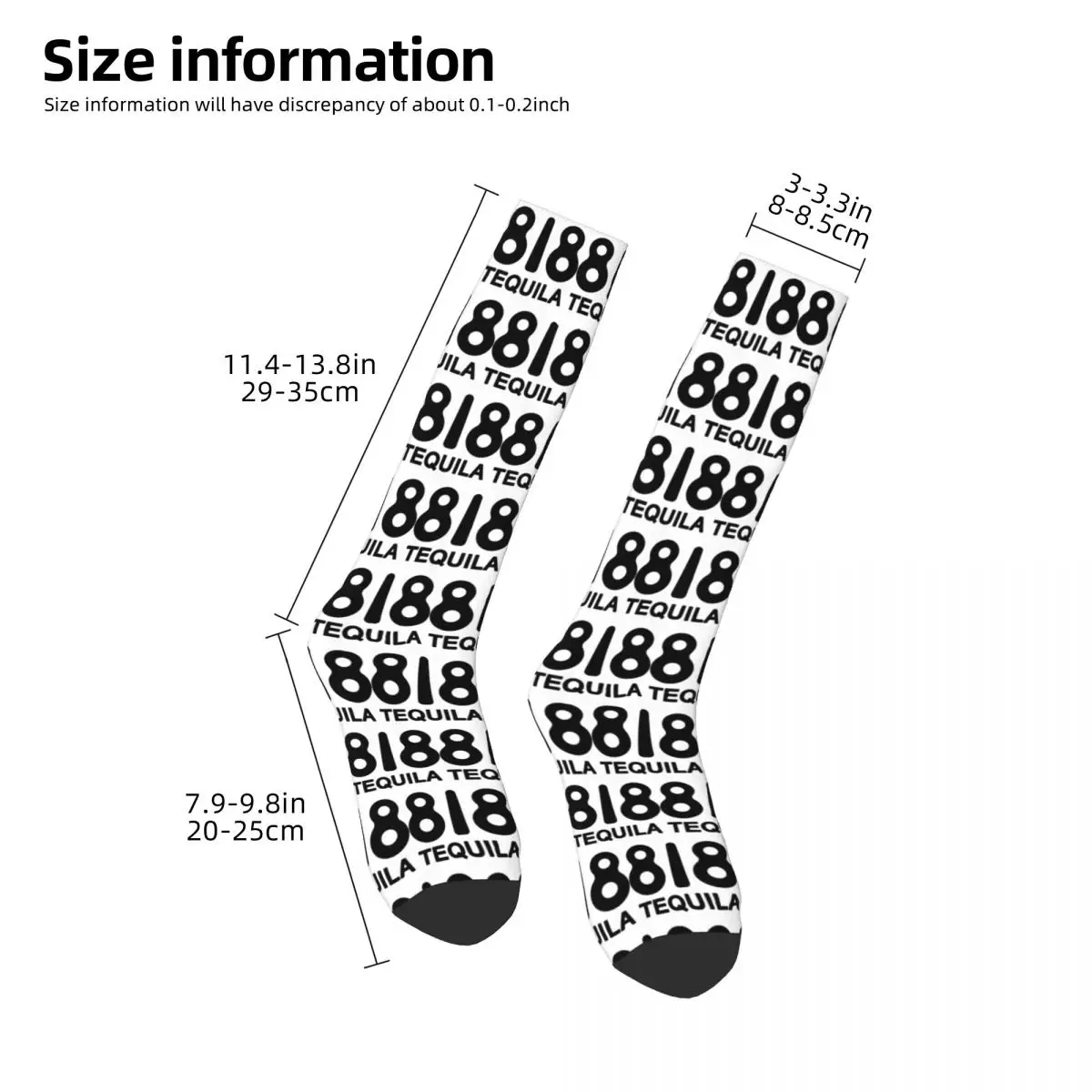 818 Merch 818 Tequila Logo Socks Harajuku Super Soft Stockings All Season Long Socks Accessories for Unisex Gifts