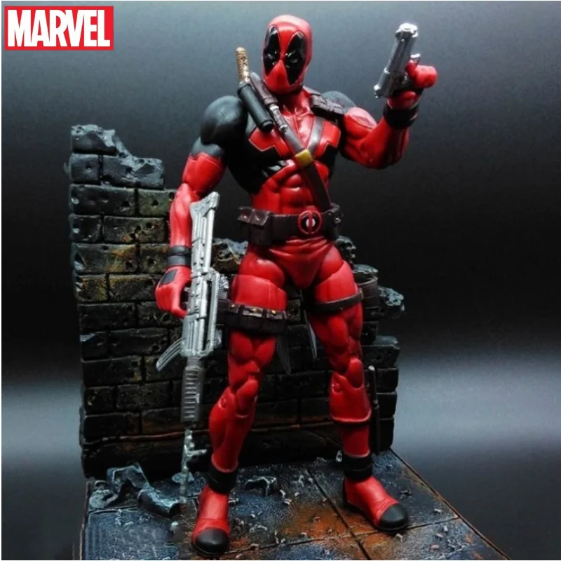 Marvel The Avengers Deadpool Articulated Action Figure Creative Personality Model Ornament Cartoon Anime Character Doll Figure