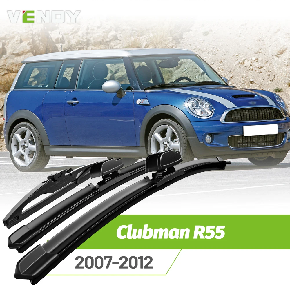 

Front & Rear Wiper Blades Set For MINI Clubman R55 2007-2012 Windshield Windscreen Window Rain Brushes 19"+18"+12+12"