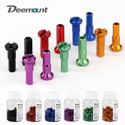 Deemount Bicycle Wheel Caps fits 14G 2.0mm Spokes Aluminum Alloy Copper Road Bike Nipple Caps  14/12/16mm Height MTB Parts