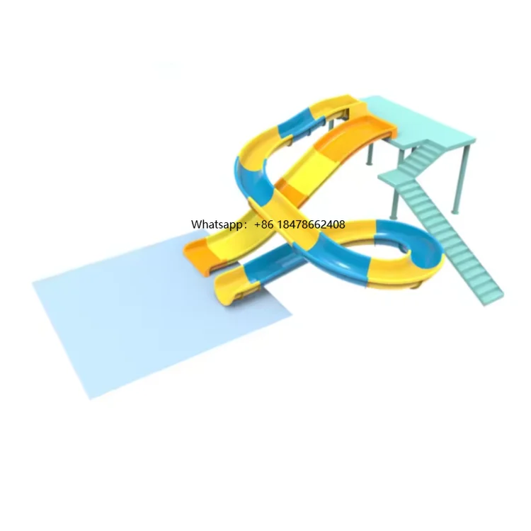 

Children Water Play Equipment Fiberglass Water Slides Amusement Park Equipment Manufacturer for Outdoor Adults