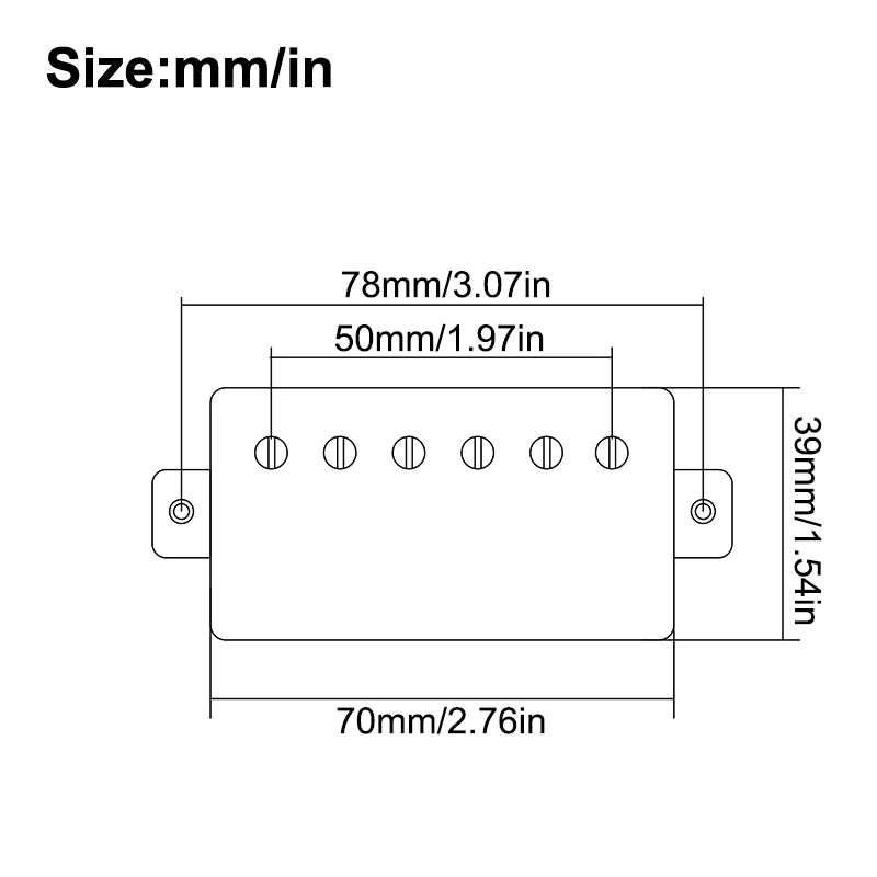 57/57+ Series Pickup Alnico II Brass Cover Pickup Cupronickel Cover and High Led Base Plate 5P-JST PLug Output Nickel/Gold 50MM
