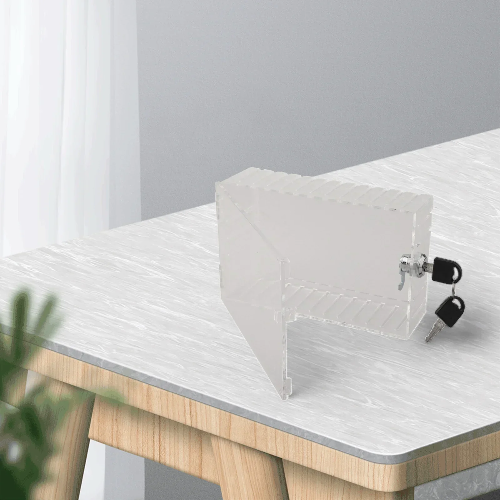 Security Lock Box Thermostat Lock Box Easy Installation Includes 2 Keys Acrylic Thermostat Protection Door Lock