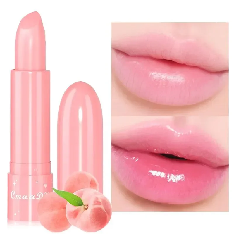 6-Color Fruity Scent Color-Changing Lipstick, Moisturizing and Hydrating, Long-Lasting Lip Balm with Smooth and Soft Texture