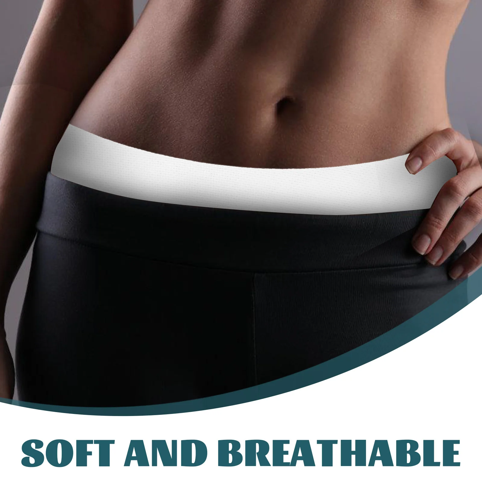 20Pcs Disposable Belly Sweat Absorbing Pads Soft Fabric Large Size Abdominal Liners Under Belly Sweat Rash Protectors