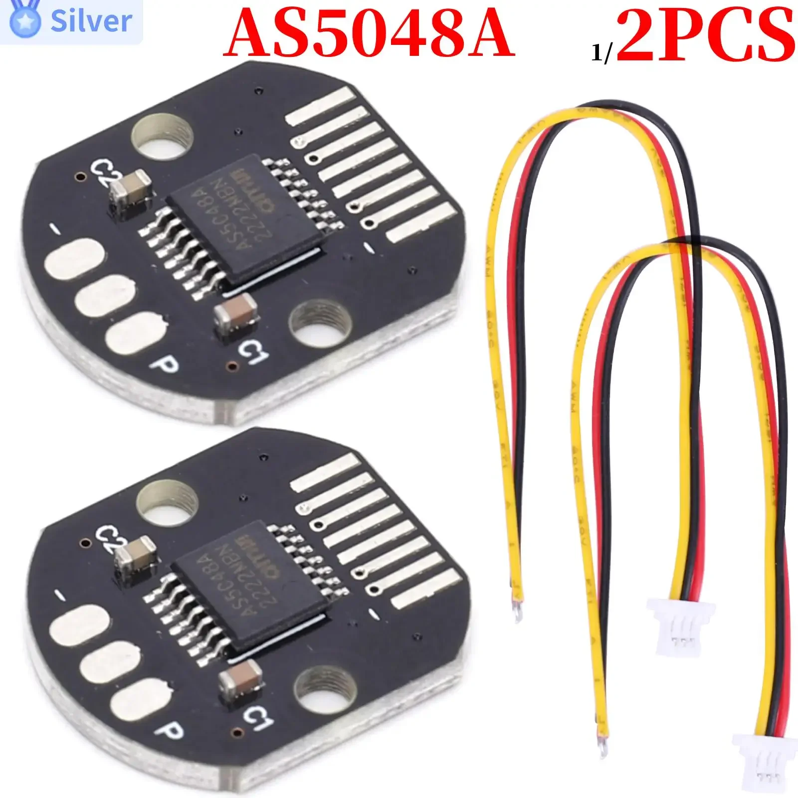 1/2PCS AS5048A enkoder magnetyczny PWM/SPI interfejs o wysokiej precyzji 14 Bit bezszczotkowy silnik AS5048A Encoder SPI/I2C