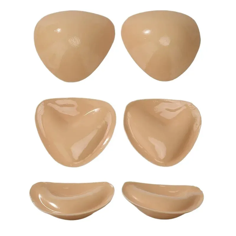2024 New Hot Double Sided Adhesive Sticky Bra Inserts Push Up Thick Sponge Breast Lift Pads Women Swimsuit Bikini Cup Enhancer image 6