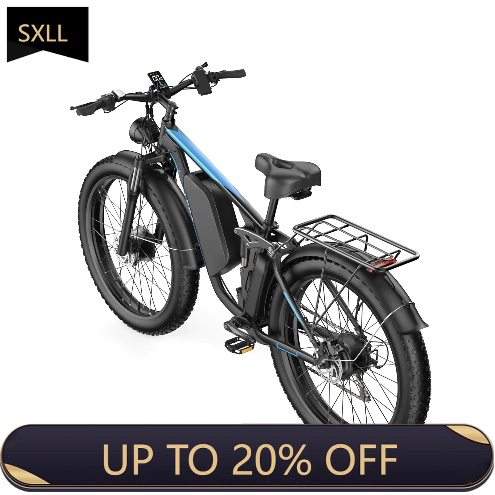 

SXLL Electric mountain bike 52V32Ah dual motor 2000W 5000W