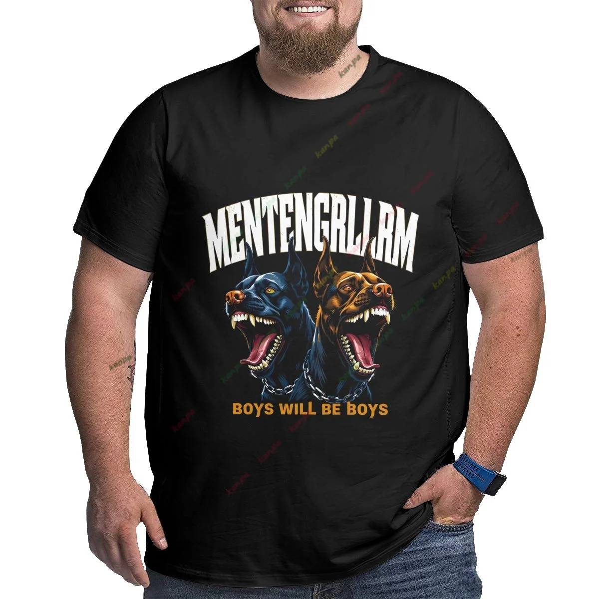 

Модная повседневная мужская футболка с короткими рукавами и рисунком собаки питбуля, летняя мужская футболка с круглым вырезом, мужские топы большого размера 6xl