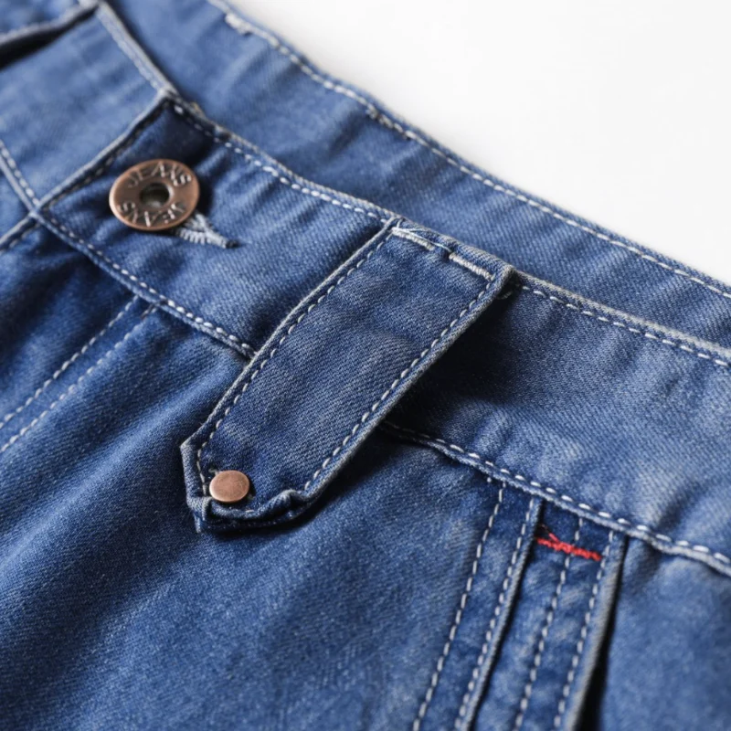 Simple Fashion Casual Loose Multi-pocket Jeans Men\'s Shorts Plus Size Shorts Safari Style Summer Shorts Baggy Jeans