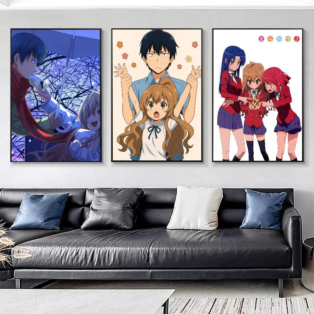 Classic Cartoon Anime T-Toradora Posters HD Print Vintage Wall Art Decor for Home Study Room