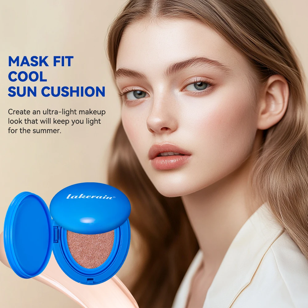 tirtir Cool Sun Cushion Air Foundation CC Cream Powder Puff Nawilżający podkład rozjaśniający Korektor Makijaż Korea Kosmetyki