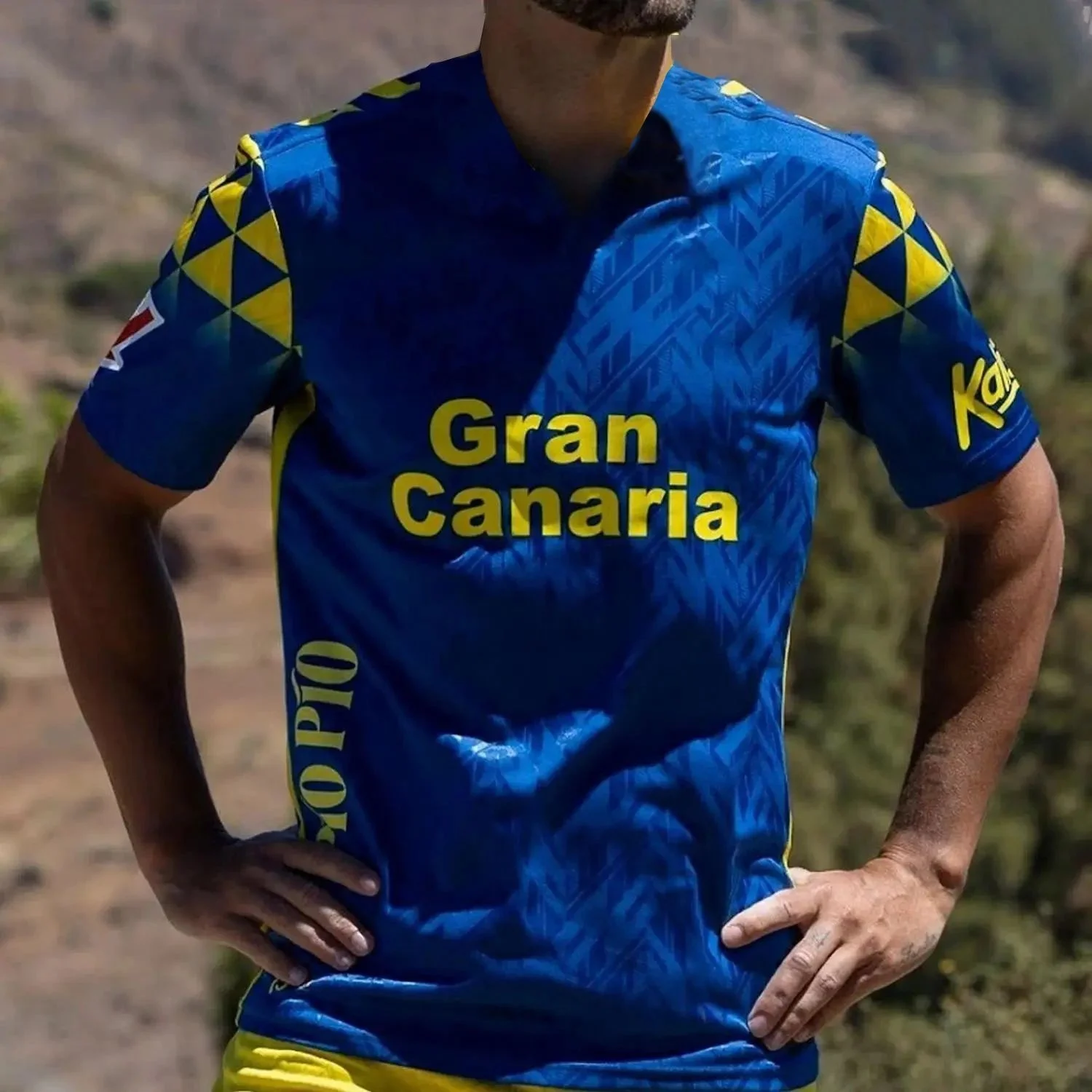 

Быстросохнущие испанские футболки для мужчин и женщин, спортивная одежда Las Palmas, свободные и большие размеры, дышащие тренировочные футболки для