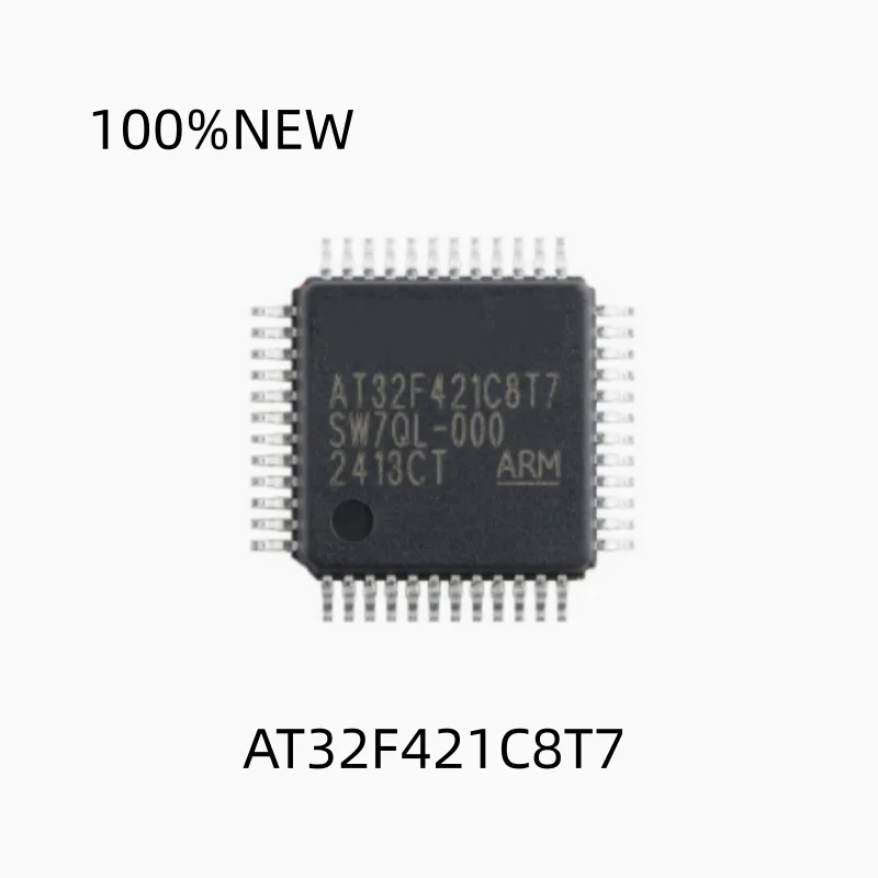 (10Pcs)100% New At32F421C8T7 Lqfp-48 Arm Cortex-M4 32-Bit Microcontroller-Mcu
