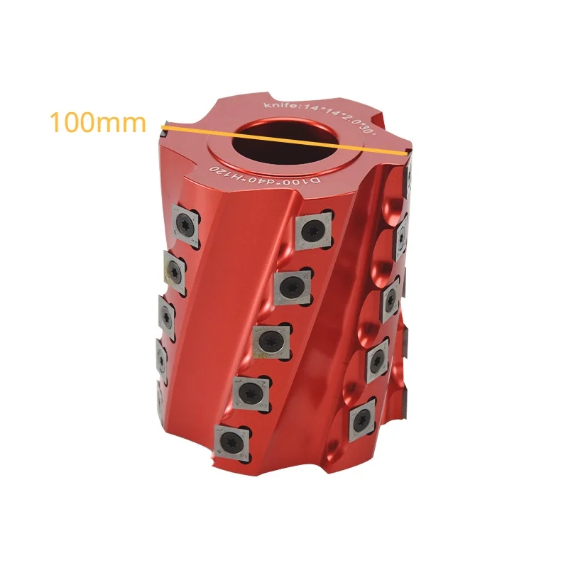 62/90/100/125mm Diameter Aluminium Licht Snijden Spiraalsnijder 4-Side Moulder Schaafkop Houtbewerking Wegwerp Carbide Insert - afbeelding 1
