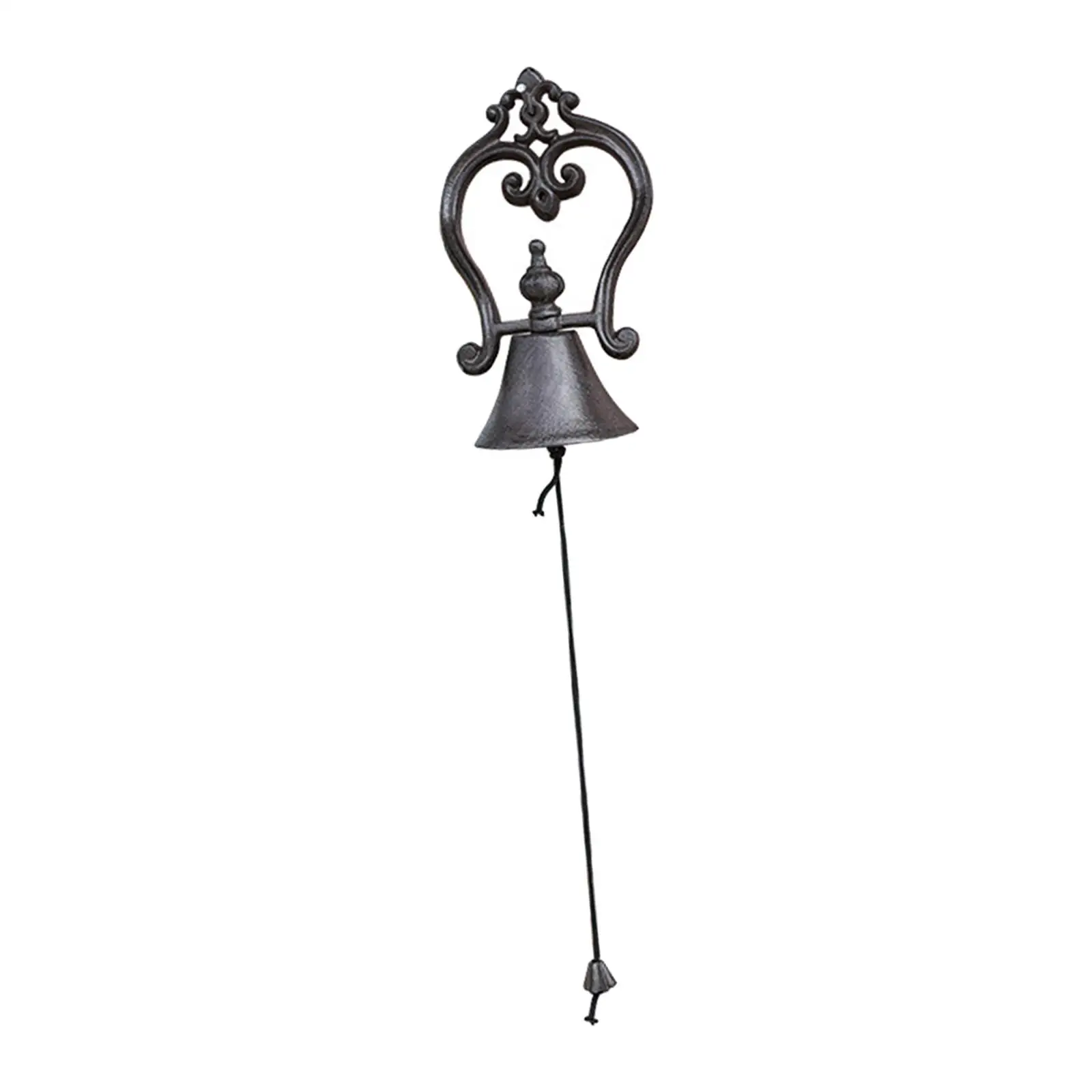 Agitando manualmente Wall Mounted Hanging Door Bell, Metal Iron, Dinner Bells para quintal e jardim