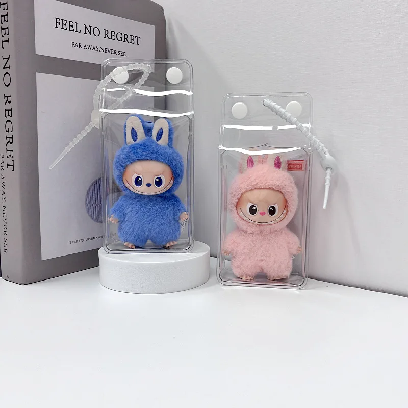 

Для/ткани Labubu Mini 4.0 Heart Password Series Кукла Прозрачная сумка для хранения Пылезащитная сумка Кукла Сумка с подвеской на открытом воздухе
