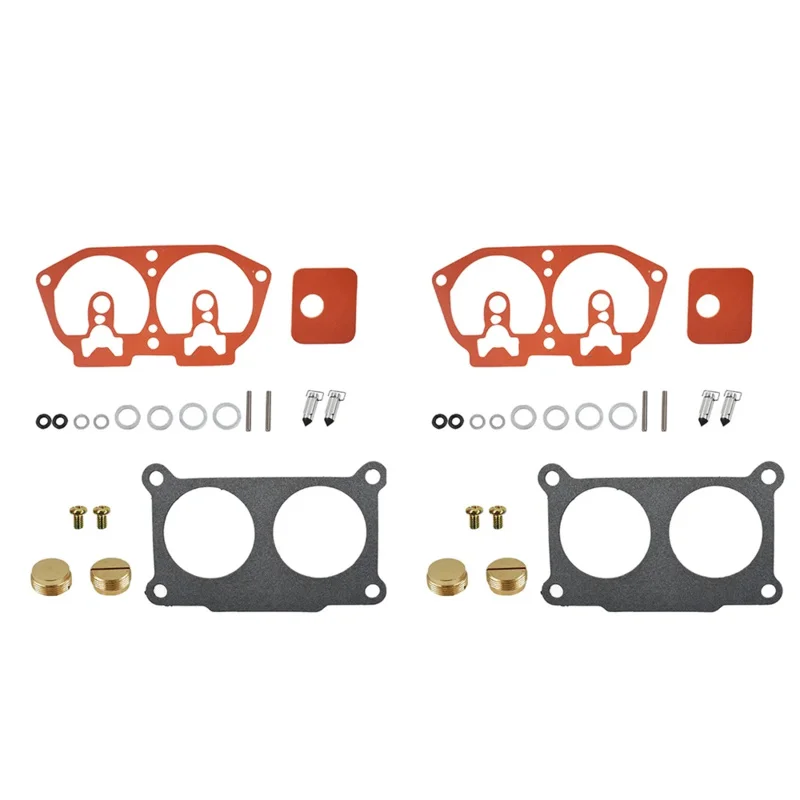 2* Carb Carburetor Rebuild Kit Fit For Yamaha 225HP 200HP 175HP 150HP 115HP 130HP 1986-1995 Outboard V-4 1986-1995