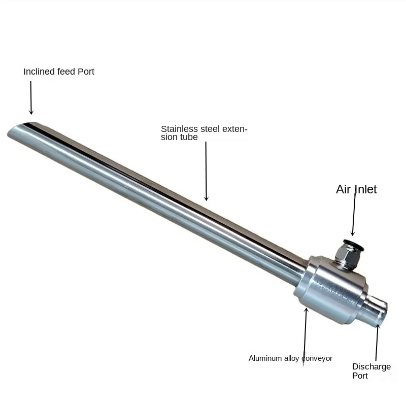 Pneumatic conveyor, vacuum generator, pneumatic feeding material conveyor, pneumatic suction machine